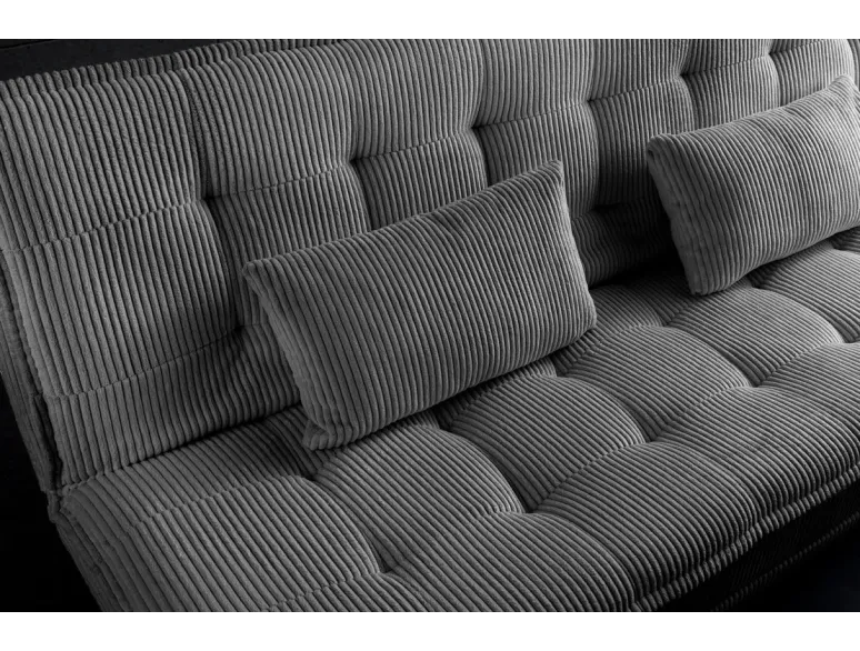 Canapé-lit velours tricoté moderne 195 cm 3 places – JAZZ