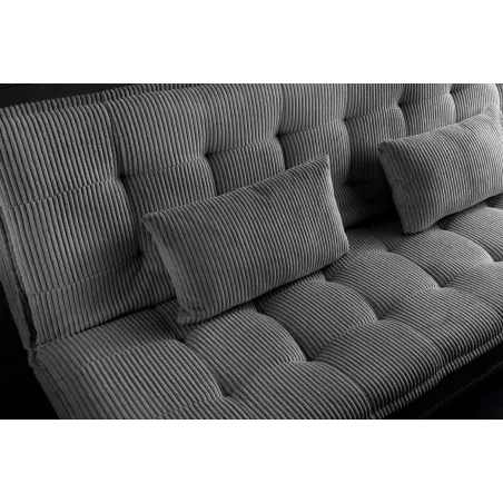 Canapé convertible 3 places velours – canapé lit moderne | Decozzia