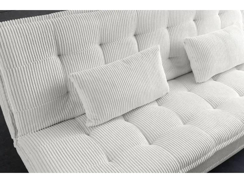Canapé-lit velours côtelé moderne 195 cm 3 places – JAZZ