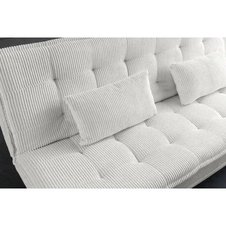 Canapé-lit velours tricoté moderne 195 cm 3 places – JAZZ