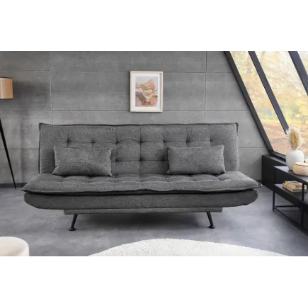 Canapé-lit en tissu texturé moderne 195 cm 3 places – JAZZ 2