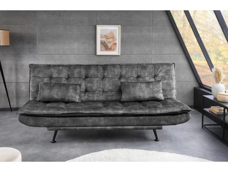Canapé-lit velours moderne 195 cm 3 places – JAZZ