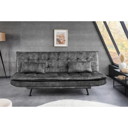 Canapé-lit velours moderne 195 cm 3 places – JAZZ