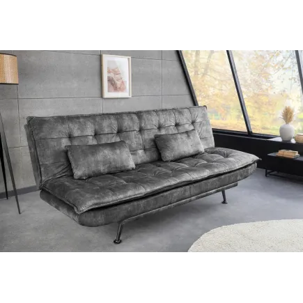 Canapé-lit en velours moderne 195 cm 3 places – JAZZ