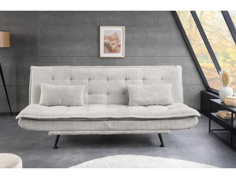 Canapé-lit chenille moderne 195 cm 3 places – JAZZ