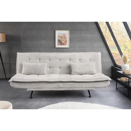 Canapé-lit chenille moderne 195 cm 3 places – JAZZ
