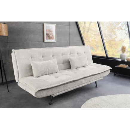 Canapé-lit en tissu chenille moderne 195 cm 3 places – JAZZ