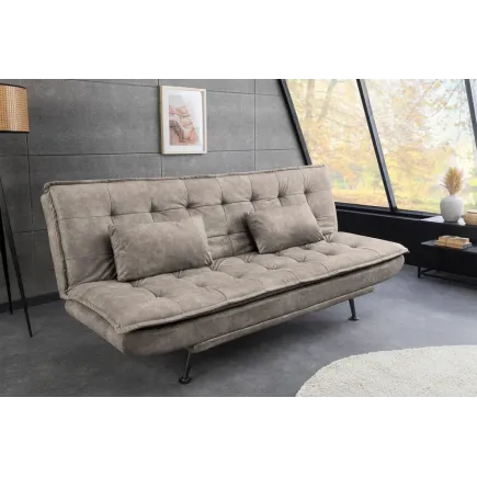 Canapé-lit en microfibre moderne 195 cm 3 places – JAZZ