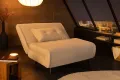 Fauteuil-lit SMART compact 100 cm – Velours côtelé, sans accoudoirs