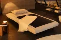 Fauteuil-lit SMART compact 100 cm – Velours côtelé, sans accoudoirs