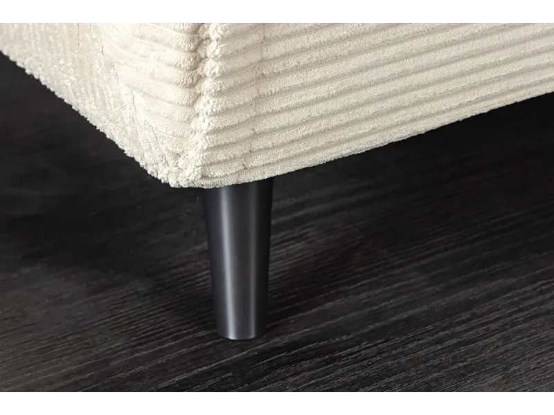 Fauteuil-lit compact velours côtelé 100 cm – Sans accoudoirs | Decozzia