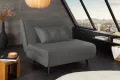 Fauteuil-lit SMART compact 100 cm – Velours côtelé, sans accoudoirs