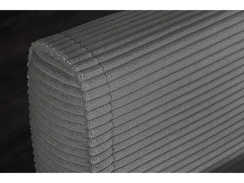 Fauteuil-lit compact velours côtelé 100 cm – Sans accoudoirs | Decozzia