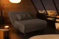 Fauteuil-lit SMART compact 100 cm – Velours côtelé, sans accoudoirs