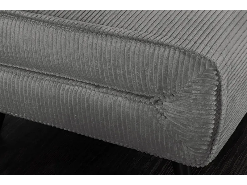 Fauteuil-lit compact velours côtelé 100 cm – Sans accoudoirs | Decozzia