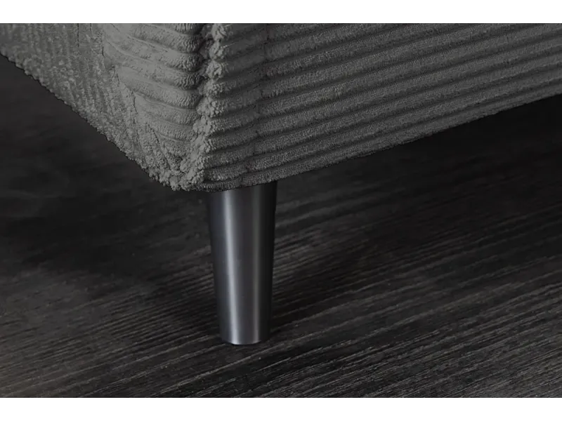 Fauteuil-lit compact velours côtelé 100 cm – Sans accoudoirs | Decozzia