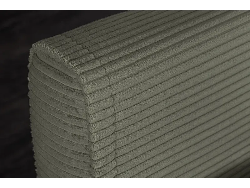 Fauteuil-lit compact velours côtelé 100 cm – Sans accoudoirs | Decozzia