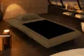 Fauteuil-lit SMART compact 100 cm – Velours côtelé, sans accoudoirs