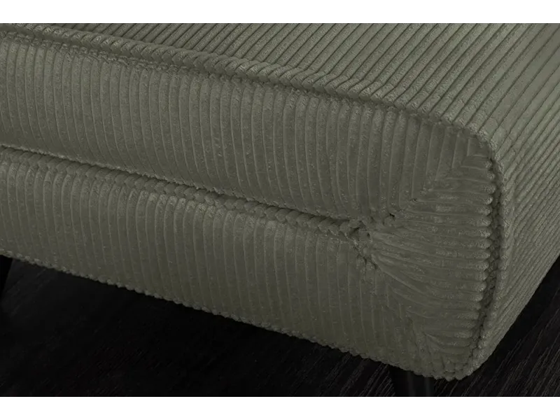 Fauteuil-lit compact velours côtelé 100 cm – Sans accoudoirs | Decozzia