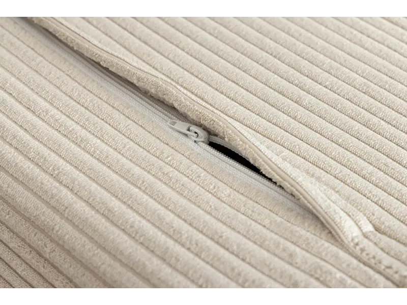 Canapé-lit velours côtelé 140 cm – Sans accoudoirs, petit espace | Decozzia