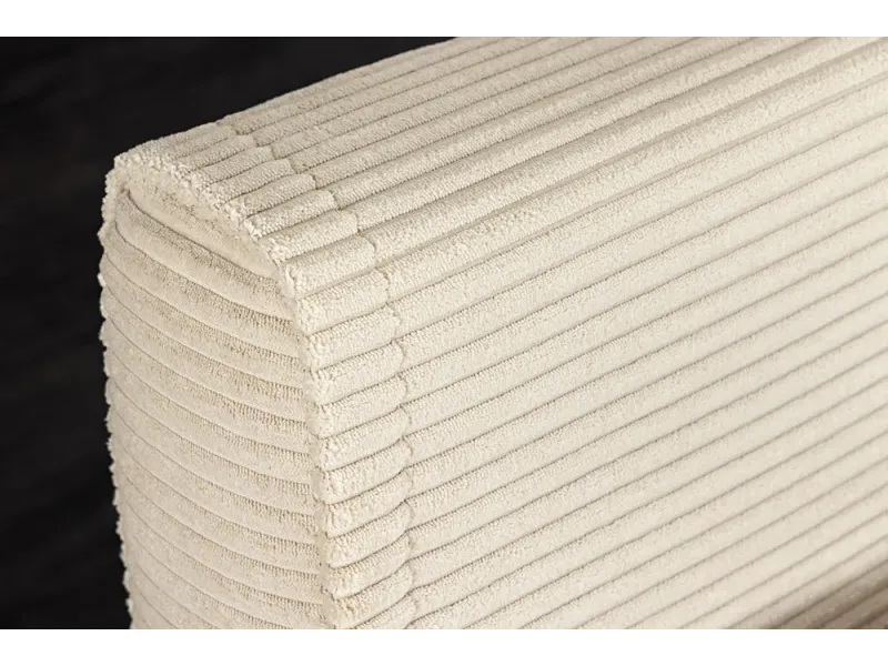 Canapé-lit velours côtelé 140 cm – Sans accoudoirs, petit espace | Decozzia