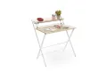 Bureau Pliable avec Étagère Intégrée — Sans Montage | Decozzia