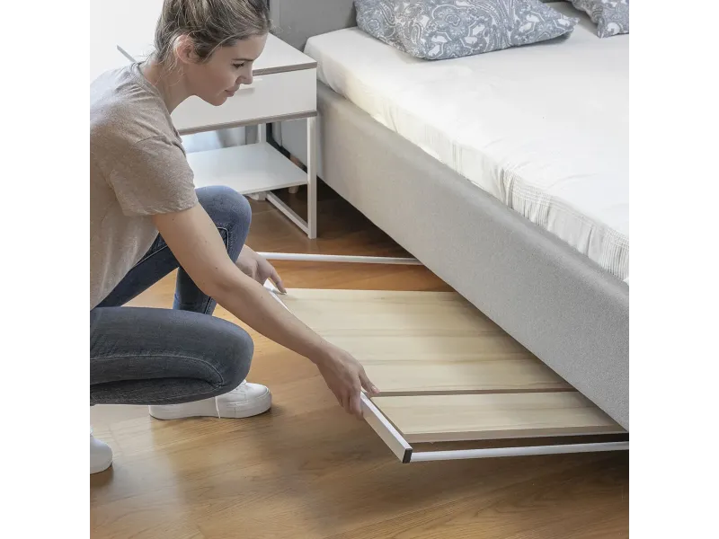 Bureau Pliable avec Étagère Intégrée — Sans Montage | Decozzia