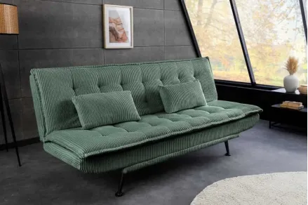 Canapé convertible 3 places velours – canapé lit moderne | Decozzia