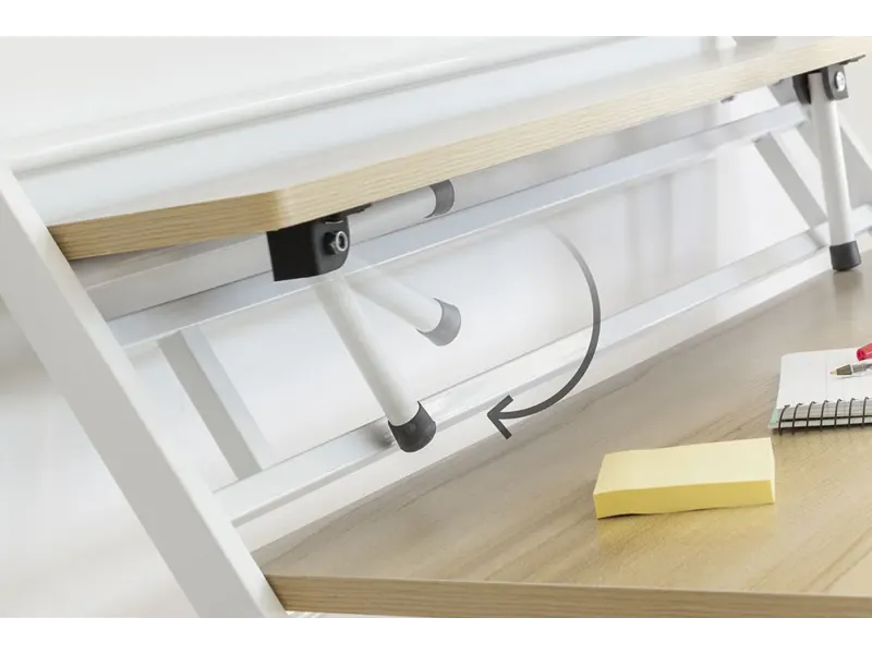 Bureau pliable petit espace | Bureau gain de place sans montage – Decozzia