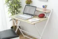 Bureau pliable avec étagère — se range en 3 cm, aucun montage requis