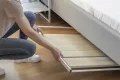 Bureau pliable avec étagère — se range en 3 cm, aucun montage requis