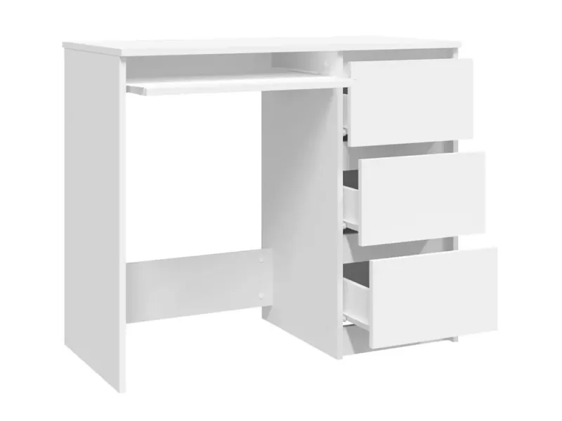 Bureau Blanc 90x45x76 cm Aggloméré
