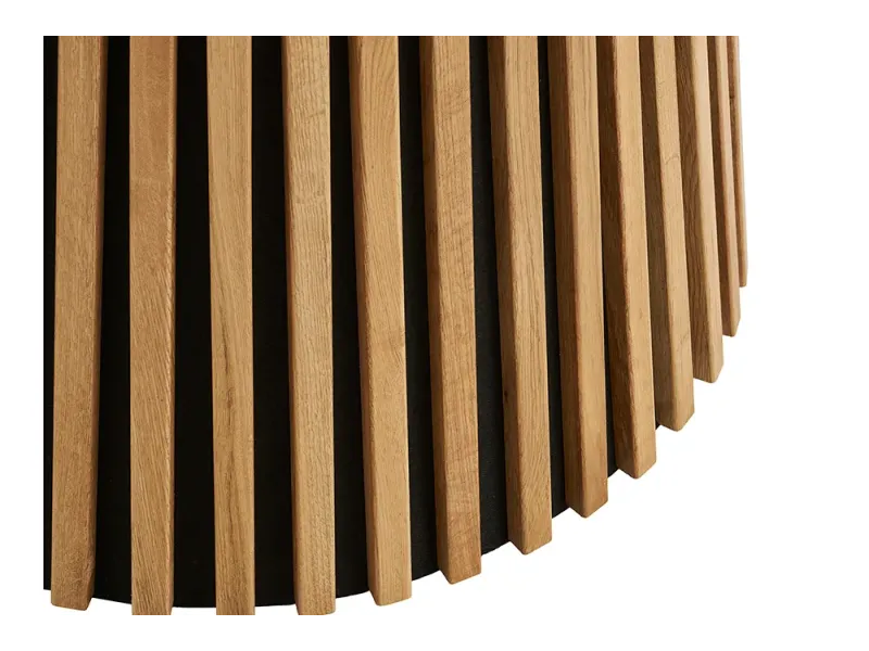 Table à manger ronde bois Ø120 cm OSAKA – table ronde chêne naturel design minimaliste gain de place