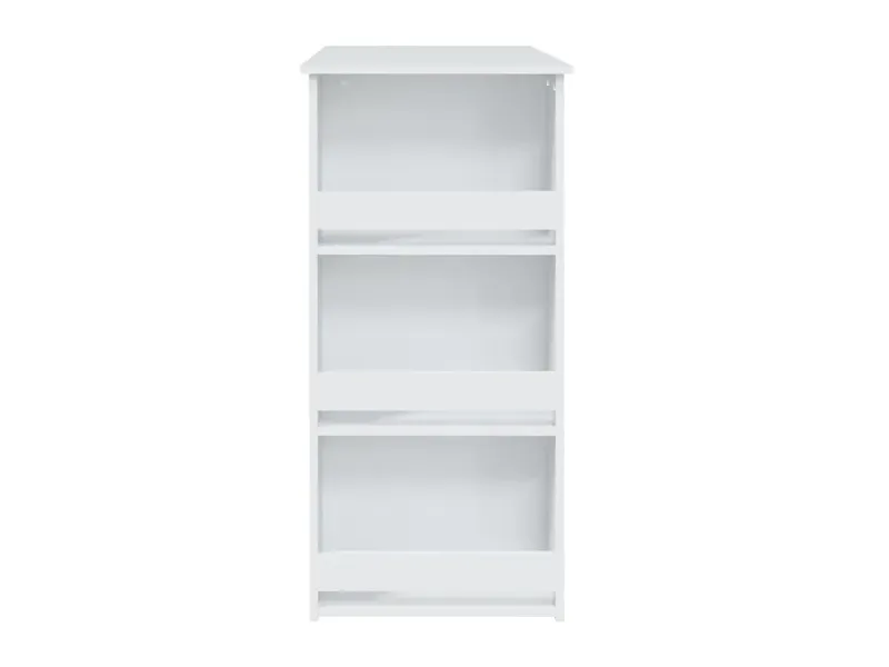 Table de bar avec rangement Blanc 102x50x103,5 cm Aggloméré