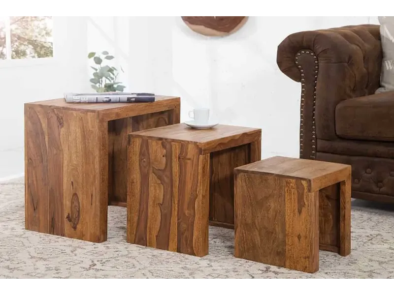 Table basse gigogne| La force du design, la douceur du foyer.