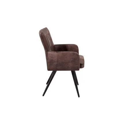 Ensemble de 2 chaises scandinaves coloris brun 2