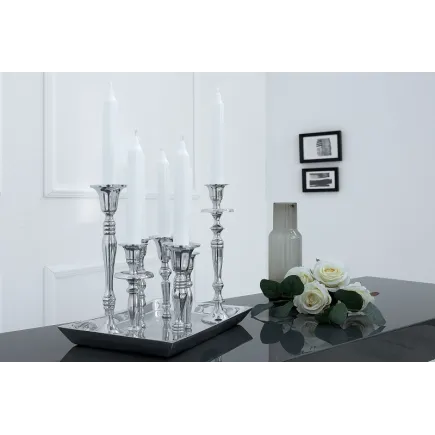 Chandelier design baroque coloris argenté à 7 branches 2