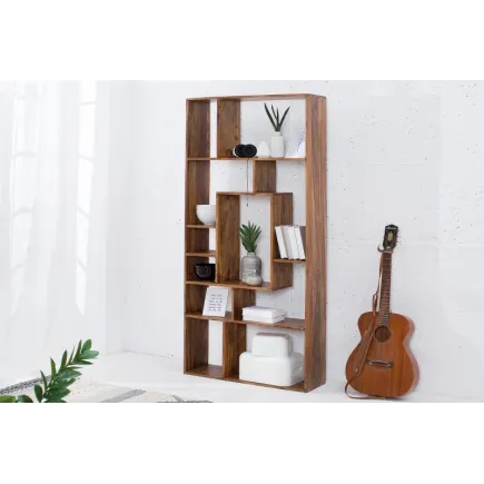 étagère contemporaine de 180 cm coloris naturel en bois massif