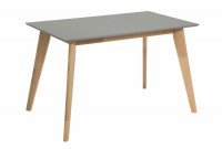 Table à manger design Scandinave 120cm avec plateau coloris gris