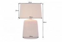 Lampe à poser de 82 cm en rotin coloris naturel