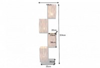Lampadaire de 154cm en bois massif coloris naturel Lampadaire de 154cm en bois massif coloris naturel
