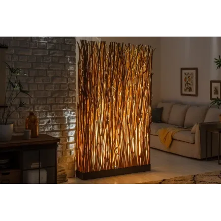 Lampadaire 180cm en bois coloris naturel