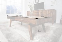 Table basse en bois massif design scandinave Table basse en bois massif design scandinave