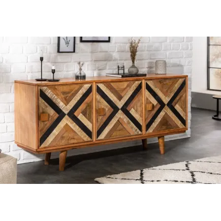 Bahut design de 160 cm coloris naturel 2